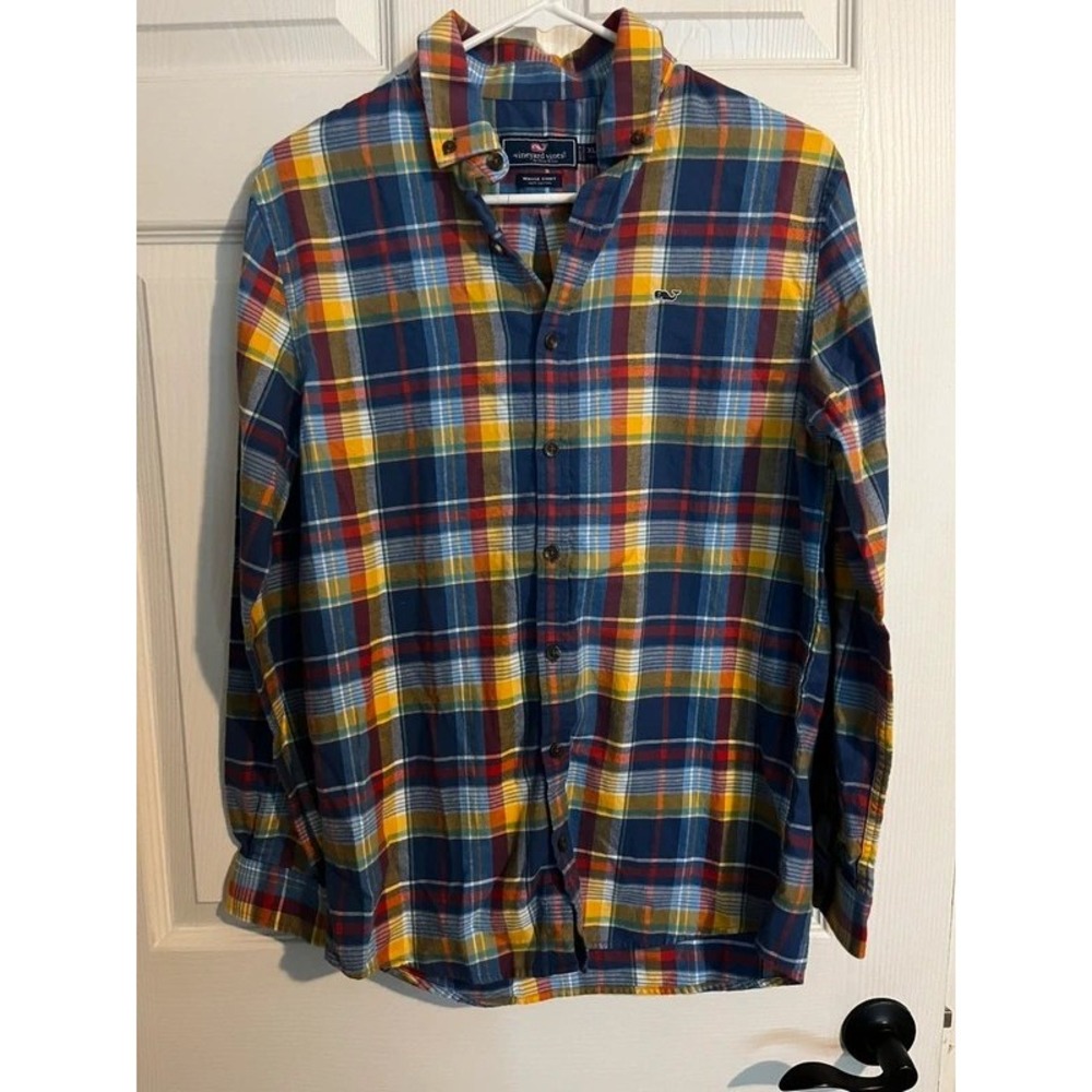 Vineyard Vines Multi Color Plaid Button Down Shirt